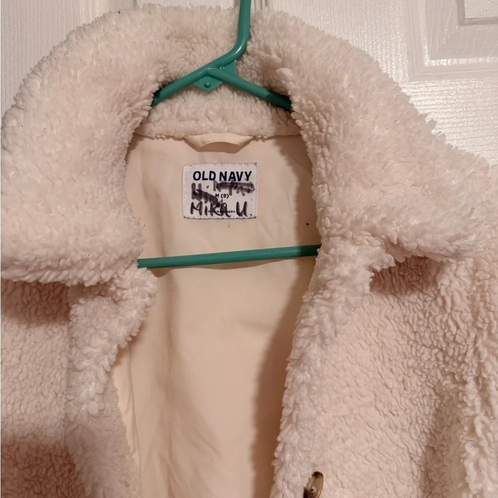 Old Navy Kids Cozy Cream Sherpa Jacket
